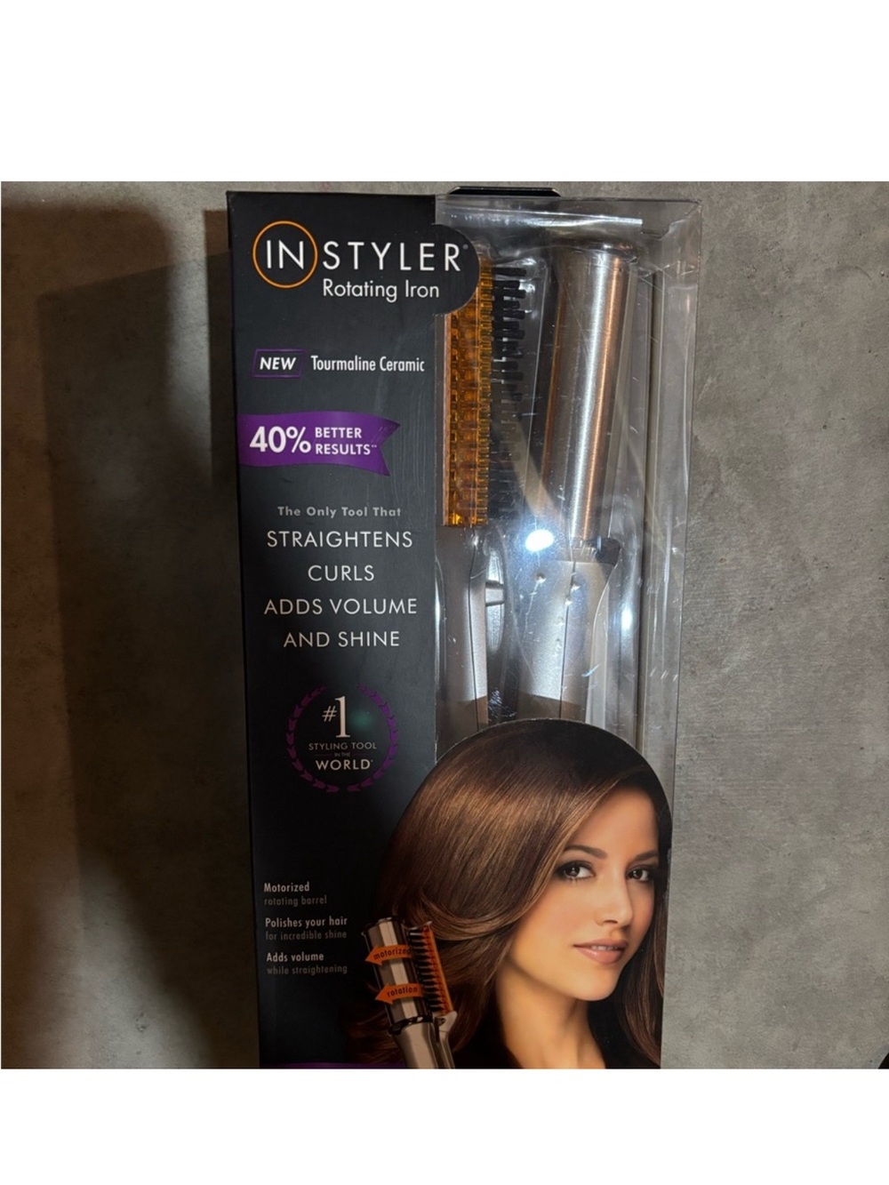 Instyler Tourmaline Ceramic Rotating Barrel Styler - Silver - Picture 2 of 4